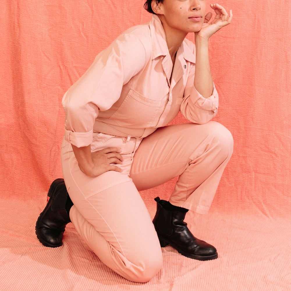 Big Bud Press EVERYDAY JUMPSUIT - DUSTY ROSE New!